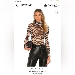 Revolve - Superdown XXS long sleeve sheer top